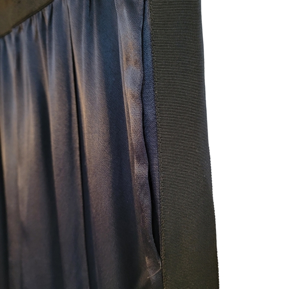 By Malene Birger Navy Black Grosgrain Trim Tapered Leg Party Trousers Pants 40 6 - Picture 6 of 9